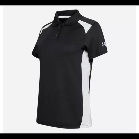 Under Armour Ladies Team Golf Colorblock Polo - Picture 4 of 6